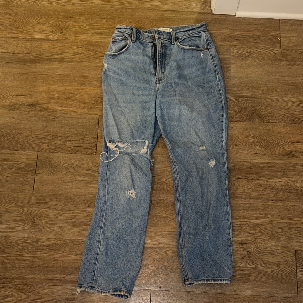 Abercrombie 90s straight ultra high rise curve love Short
